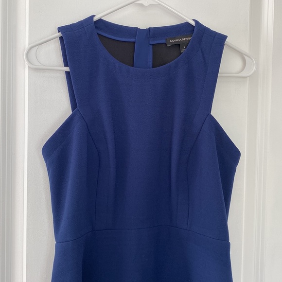 Cobalt Blue High Low Dress Banana Republic - Picture 2 of 4